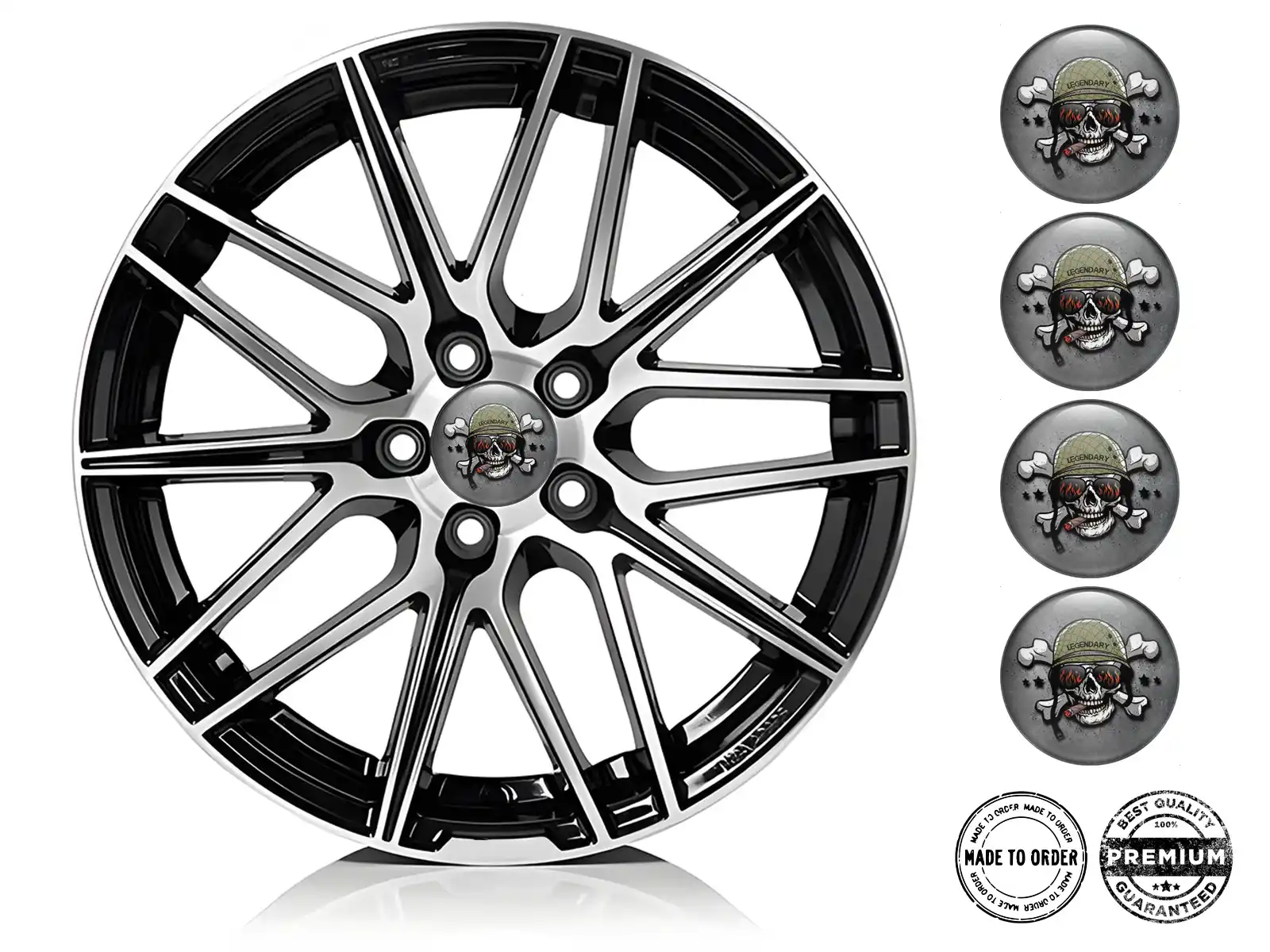 Resin domed stickers Custom Brand Tunning Edition